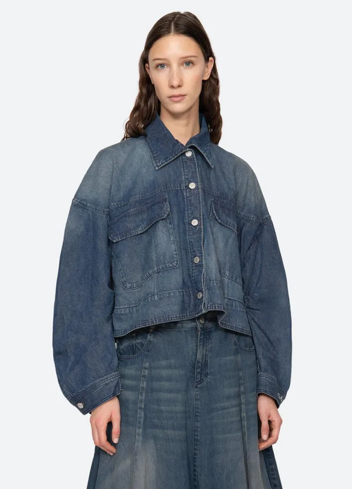 Women Outerwear Sea New York Amari Shirt Jacket Blue