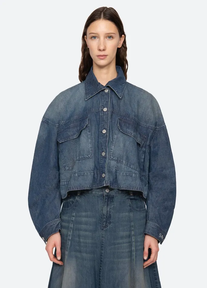 Women Outerwear Sea New York Amari Shirt Jacket Blue