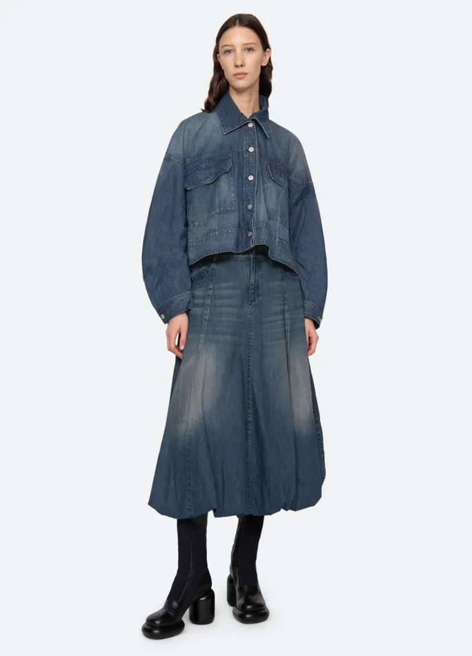 Women Outerwear Sea New York Amari Shirt Jacket Blue
