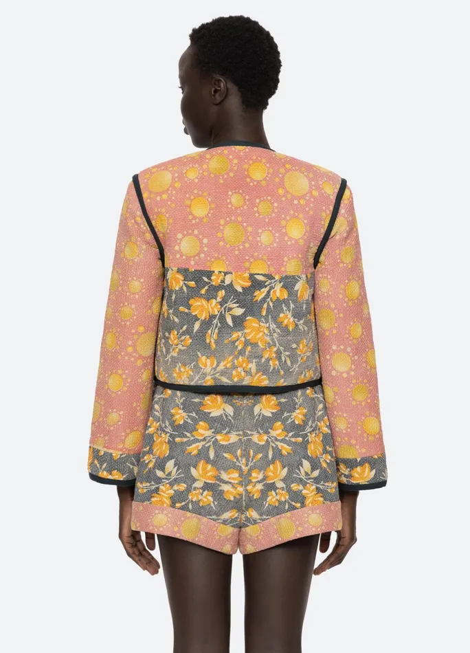 Women Outerwear Sea New York Kantha Jacket Coral