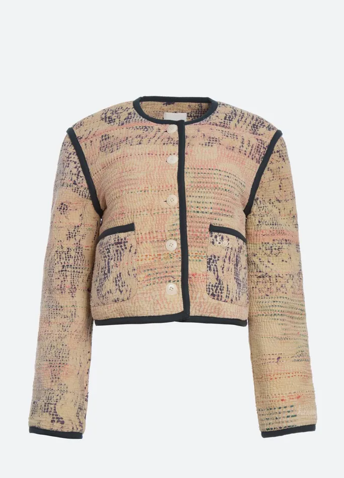 Women Outerwear Sea New York Kantha Jacket Coral