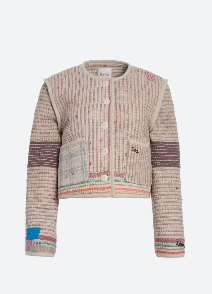 Women Outerwear Sea New York Kantha Jacket Coral