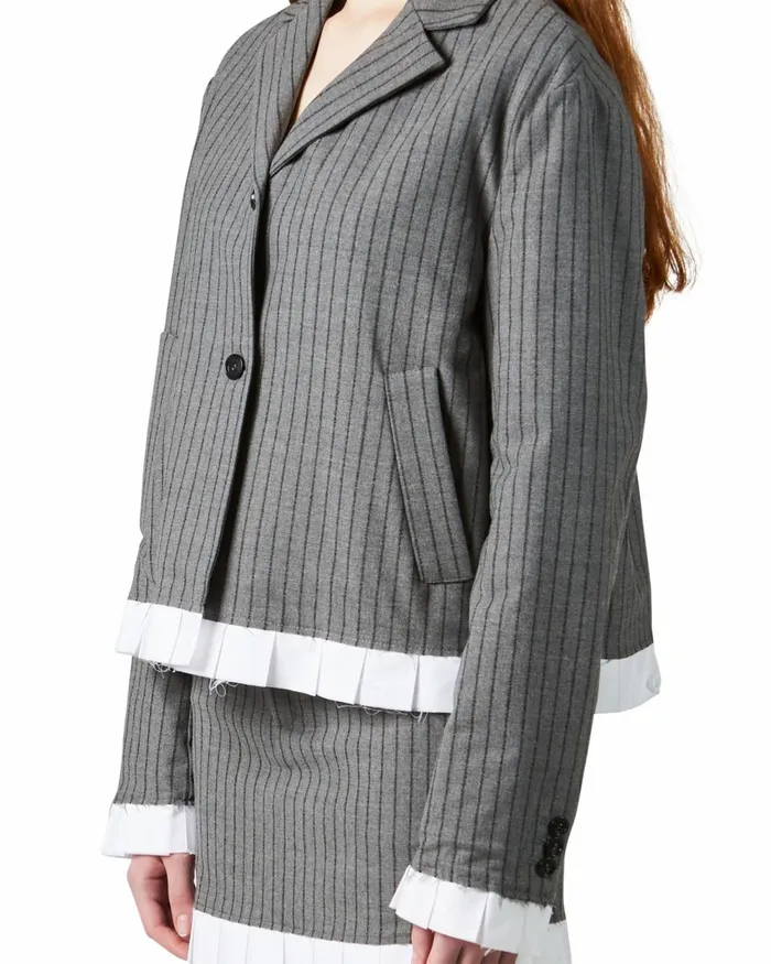 Women Oversize Jacket 8211 Grey Paris Philippe Model Paris Outerwear