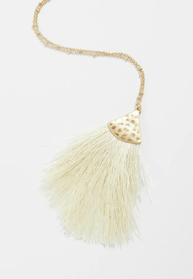 Women Oversized Fringe Pendant Necklace Maurices Jewelry