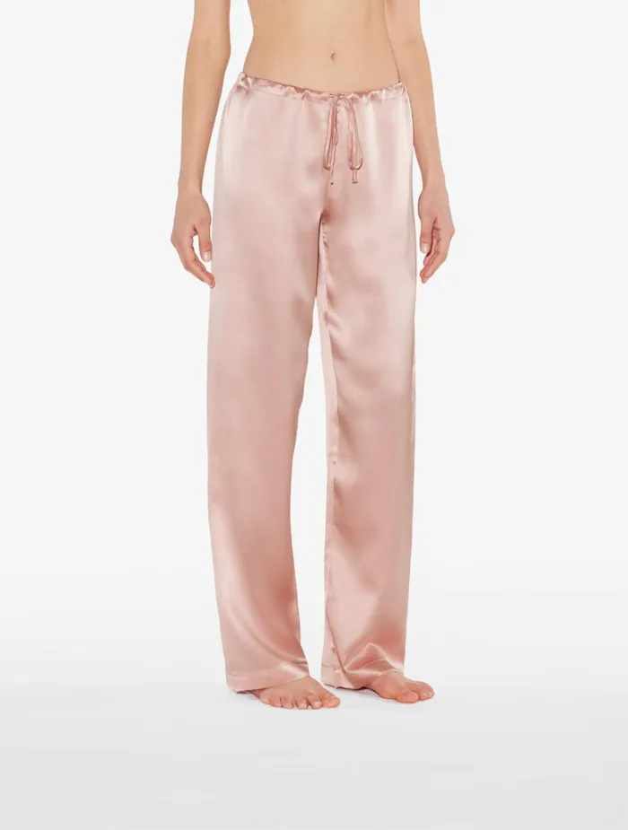 Women Pajamas La Perla Powder Pink Silk Pajama Set