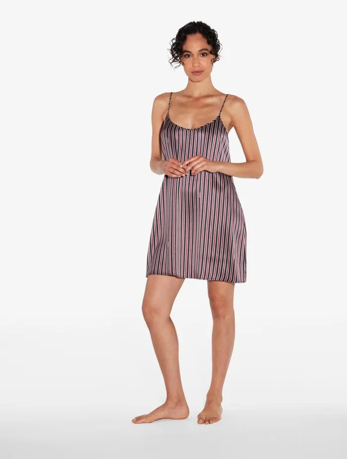 Women Pajamas La Perla Silk Striped Short Slip