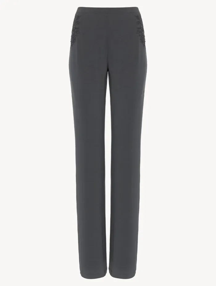 Women Pajamas La Perla Trousers In Charcoal Grey