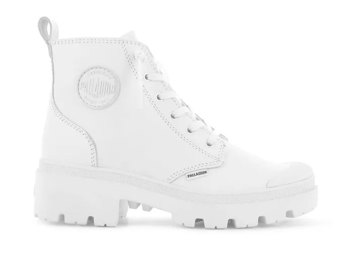 Women PALLABASE LEATHER Palladium Heel Boots