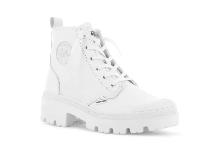 Women PALLABASE LEATHER Palladium Heel Boots