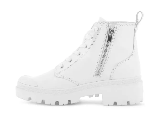 Women PALLABASE LEATHER Palladium Heel Boots