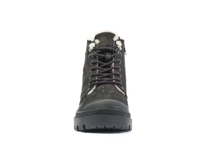Women PALLABASE NUBUCK ZIP WL Palladium Heel Boots