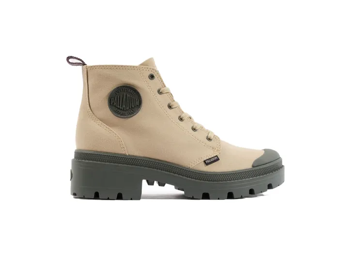 Women PALLABASE TWILL Palladium Heel Boots