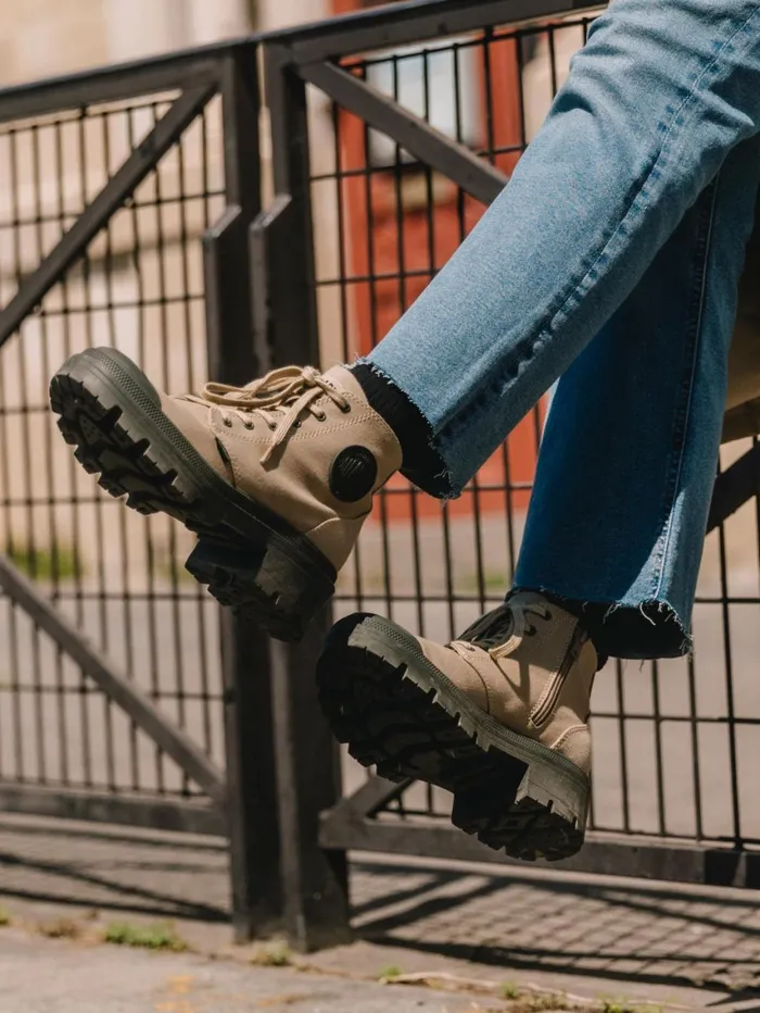 Women PALLABASE TWILL Palladium Heel Boots