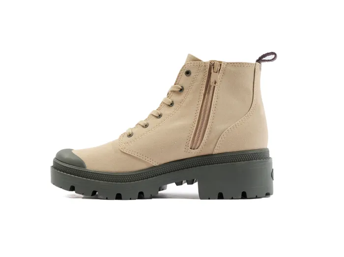 Women PALLABASE TWILL Palladium Heel Boots