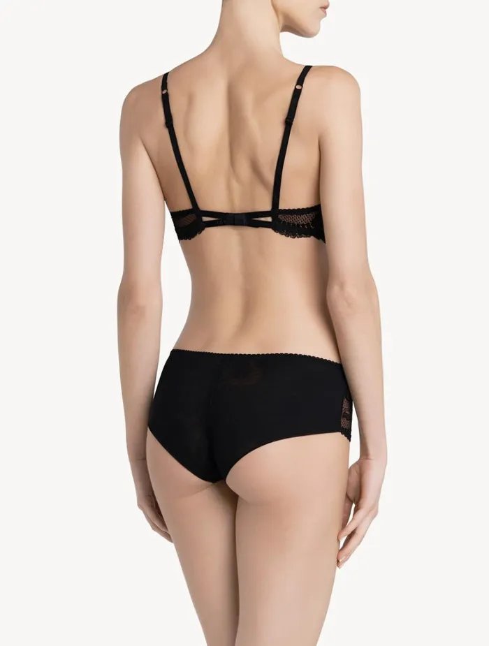Women Panties La Perla Black Lace Boyshort Brief