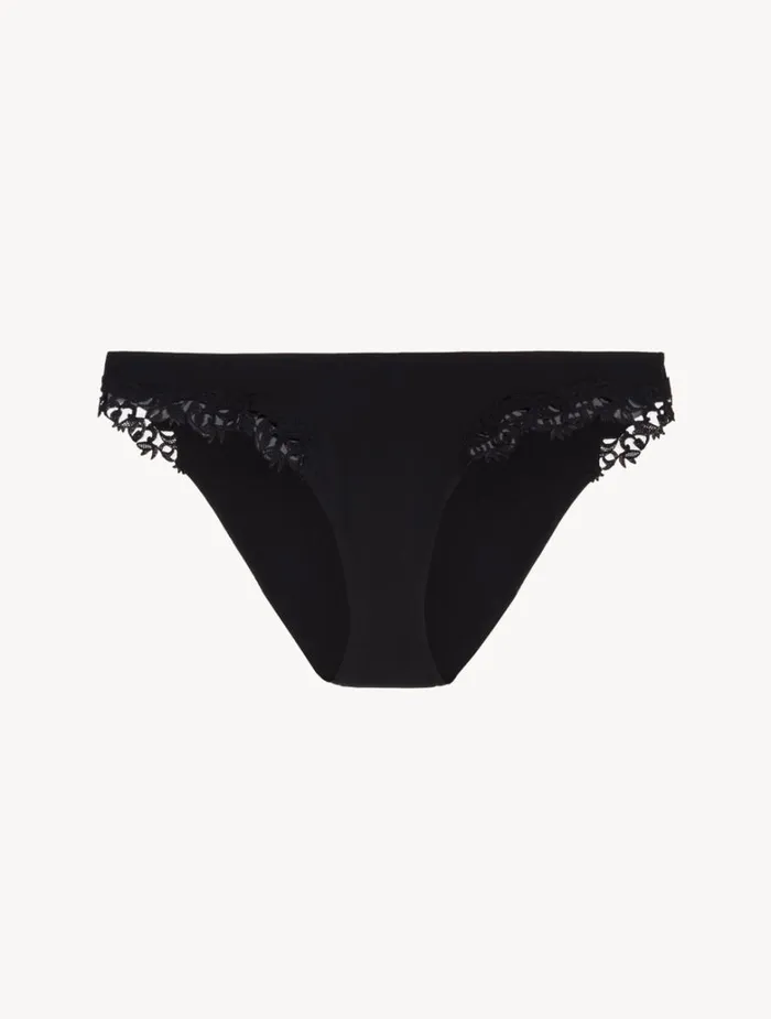 Women Panties La Perla Black Low Rise Briefs With Macram