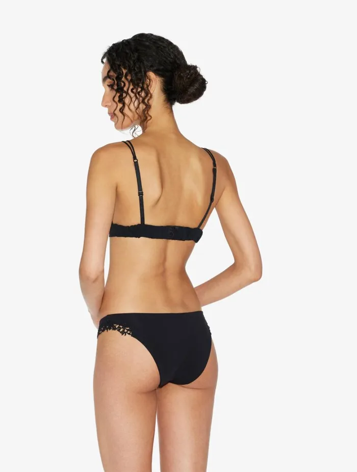 Women Panties La Perla Black Low Rise Briefs With Macram