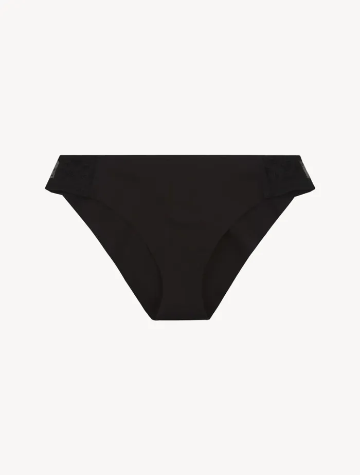 Women Panties La Perla Black Mid Rise Briefs