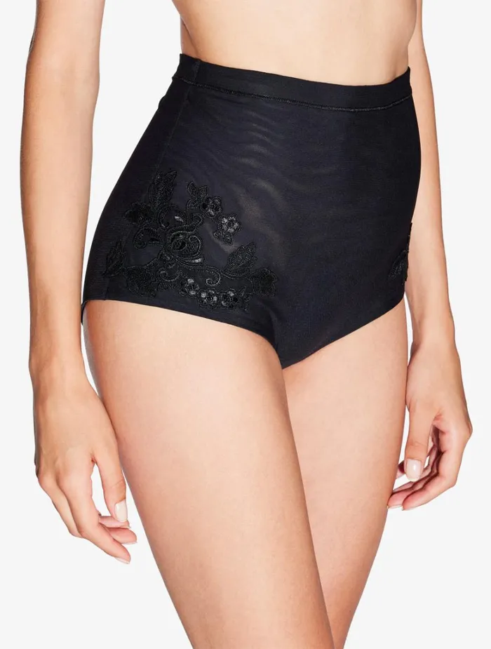 Women Panties La Perla Highwaisted Briefs In Black Stretch Tulle