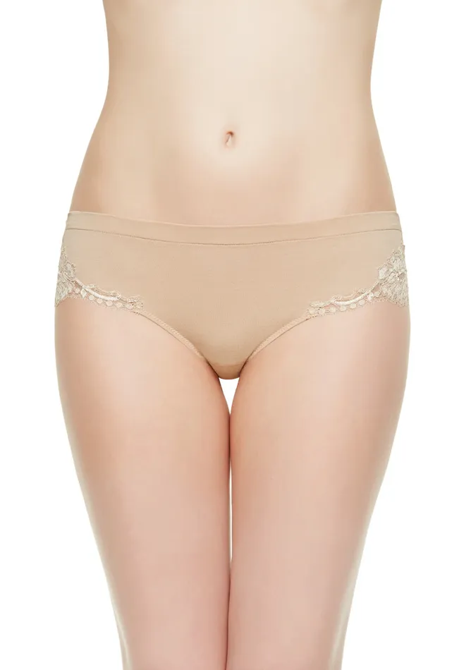 Women Panties La Perla Nude Cotton Midrise Briefs