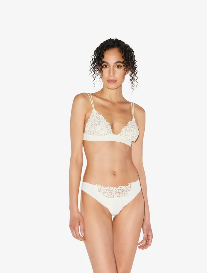 Women Panties La Perla Offwhite Thong With Macram