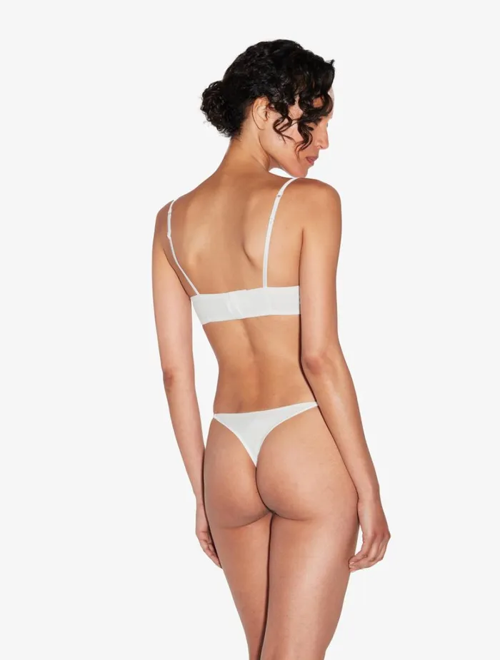 Women Panties La Perla Thong In Lys With Embroidered Tulle