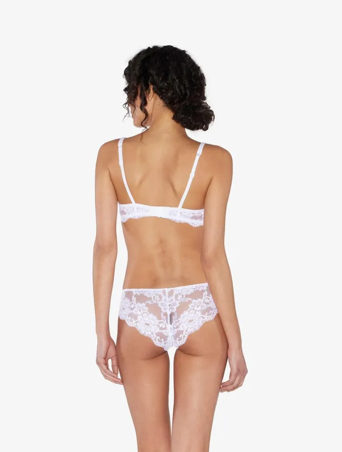 Women Panties La Perla White Cotton Brazilian Briefs