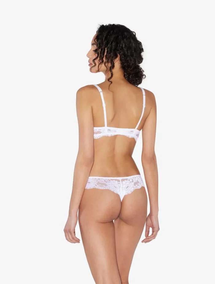 Women Panties La Perla White Cotton Thong