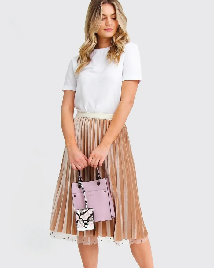 Women Pants and Skirts Belle and Bloom Mixed Feeling Reversible Skirt 8211 Beige