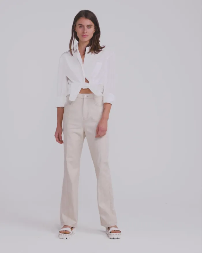 Women Pants and Skirts Belle and Bloom Obsessed Straight Leg Pant 8211 Ivory