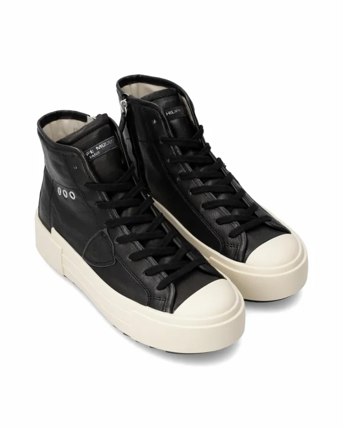 Women Paris Haute Sneakers Black Shoes PM Philippe Model Paris Casual