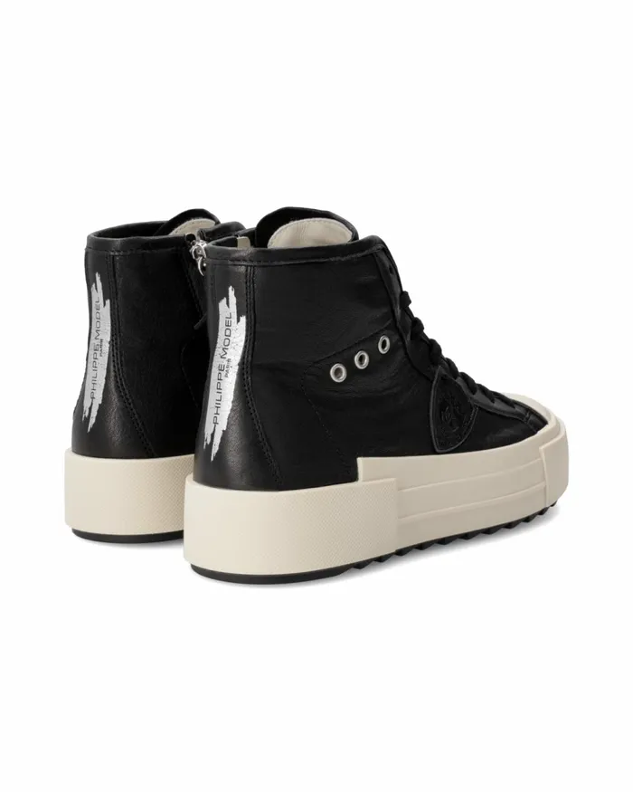 Women Paris Haute Sneakers Black Shoes PM Philippe Model Paris Casual