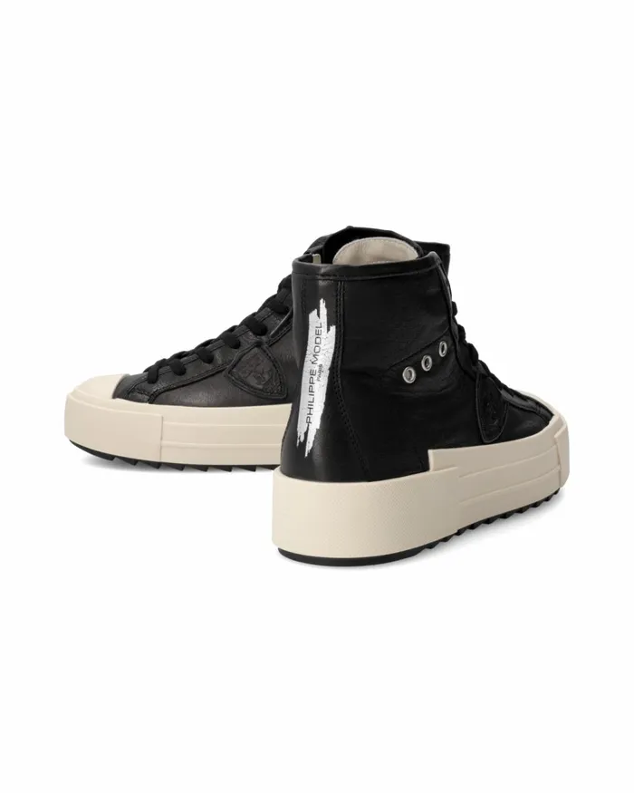 Women Paris Haute Sneakers Black Shoes PM Philippe Model Paris Casual