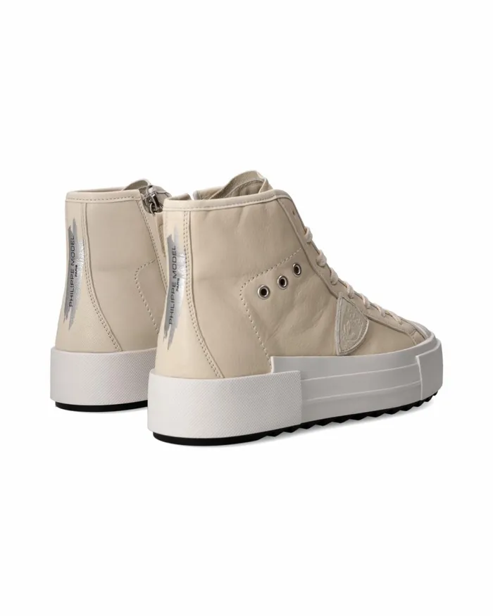 Women Paris Haute Sneakers White Shoes For Woman Philippe Model Paris Casual