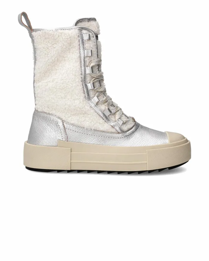 Women Paris Haute Sneakers WhiteSilver Shoes Philippe Model Paris Hybrid