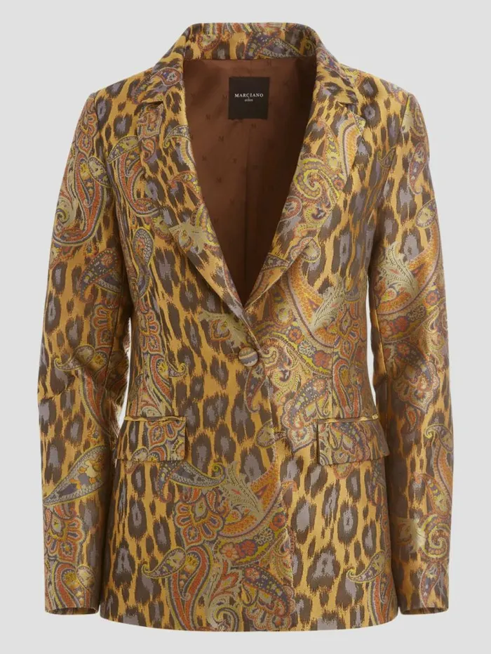 Women Phoenix Rising Jacquard Blazer Phoenix Rising Jacquard Marciano Jackets Women Phoenix Rising Jacquard Blazer Phoenix Rising Jacquard Marciano Jackets
