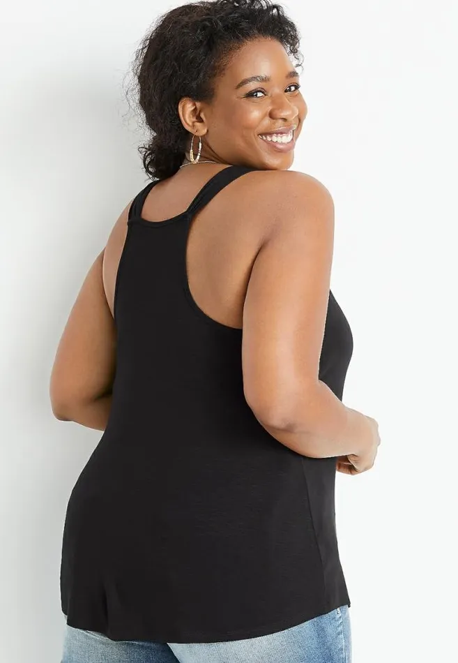 Women Plus Size 247 Ruffle Tank Top Maurices Plus Tops