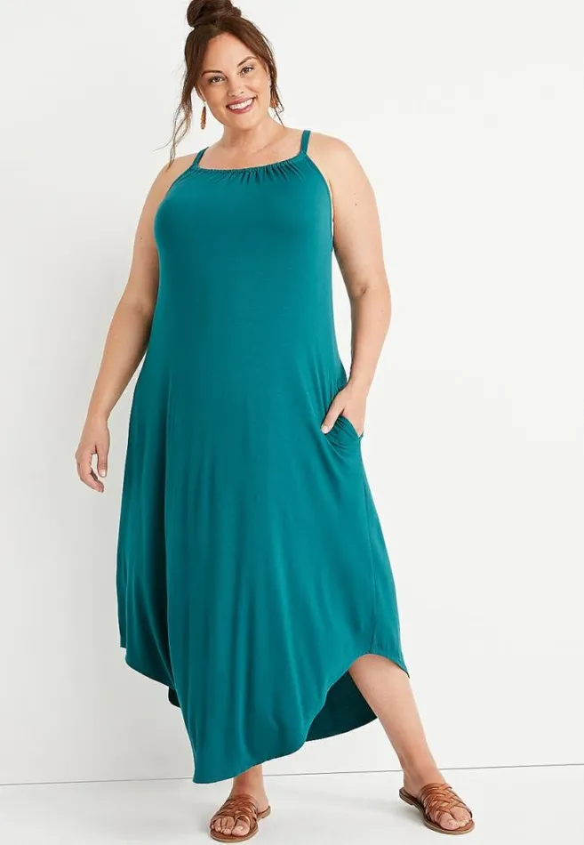 Women Plus Size 247 Teal Halter Neck Maxi Dress Maurices Plus Dresses and Jumpsuits Women Plus Size 247 Teal Halter Neck Maxi Dress Maurices Plus Dresses and Jumpsuits