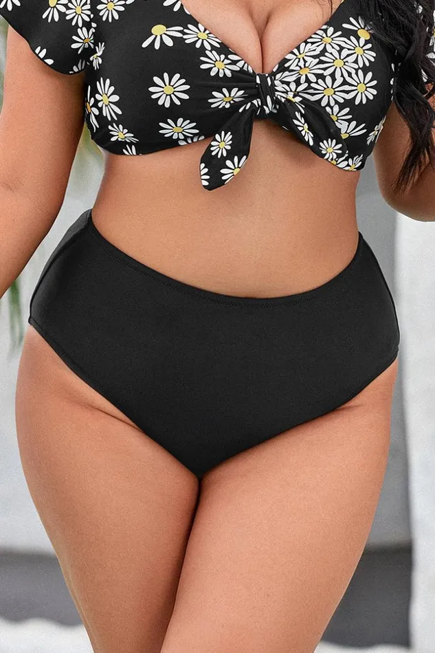 Women Plus Size and Curve Bikinis Cupshe Lucia High Waisted Plus Size Bikini Bottom Black Women Plus Size and Curve Bikinis Cupshe Lucia High Waisted Plus Size Bikini Bottom Black