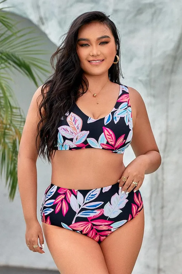 Women Plus Size and Curve Bikinis Cupshe Summer Of Love Scoop Cut Out Plus Size Bikini Set Multicolor Women Plus Size and Curve Bikinis Cupshe Summer Of Love Scoop Cut Out Plus Size Bikini Set Multicolor