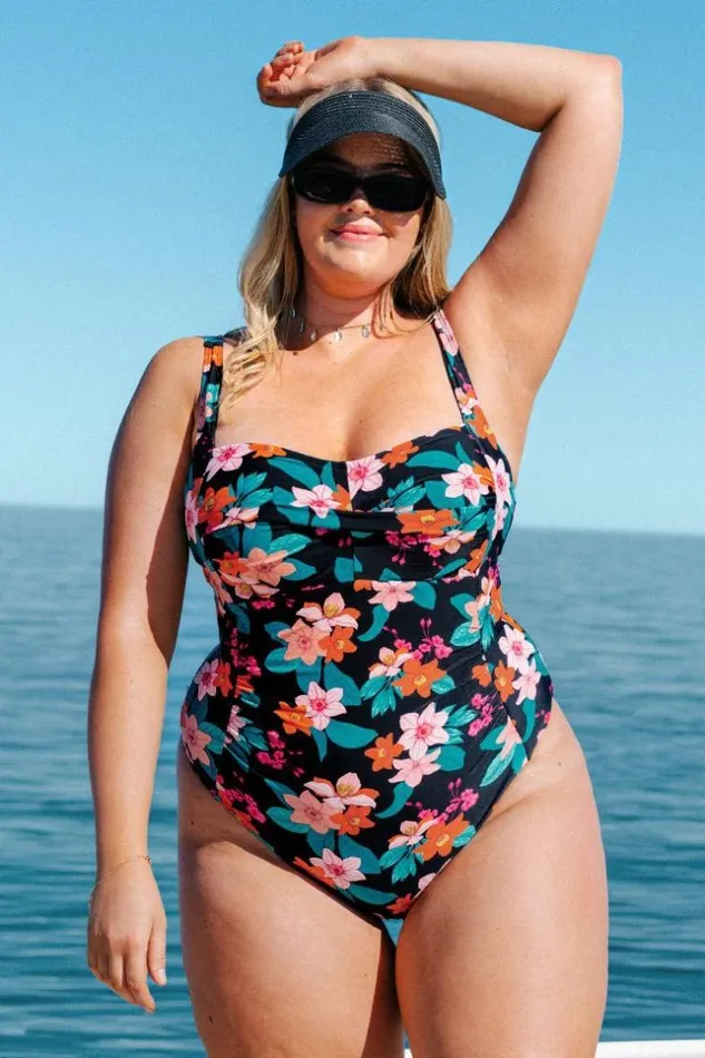 Women Plus Size and Curve Swimsuits Cupshe Edith Floral Ruched Plus Size One Piece Swimsuit Multicolor Women Plus Size and Curve Swimsuits Cupshe Edith Floral Ruched Plus Size One Piece Swimsuit Multicolor