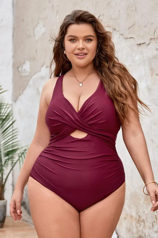 Women Plus Size and Curve Swimsuits Cupshe Keep It Cool Molded Twist Front Plus Size One Piece Swimsuit Red Women Plus Size and Curve Swimsuits Cupshe Keep It Cool Molded Twist Front Plus Size One Piece Swimsuit Red