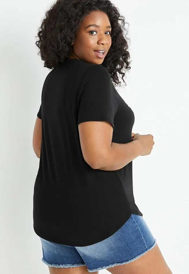 Women Plus Size Billy Joel Graphic Tee Maurices Plus Tops