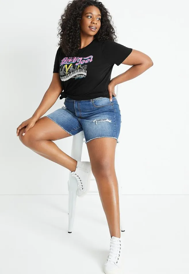 Women Plus Size Billy Joel Graphic Tee Maurices Plus Tops