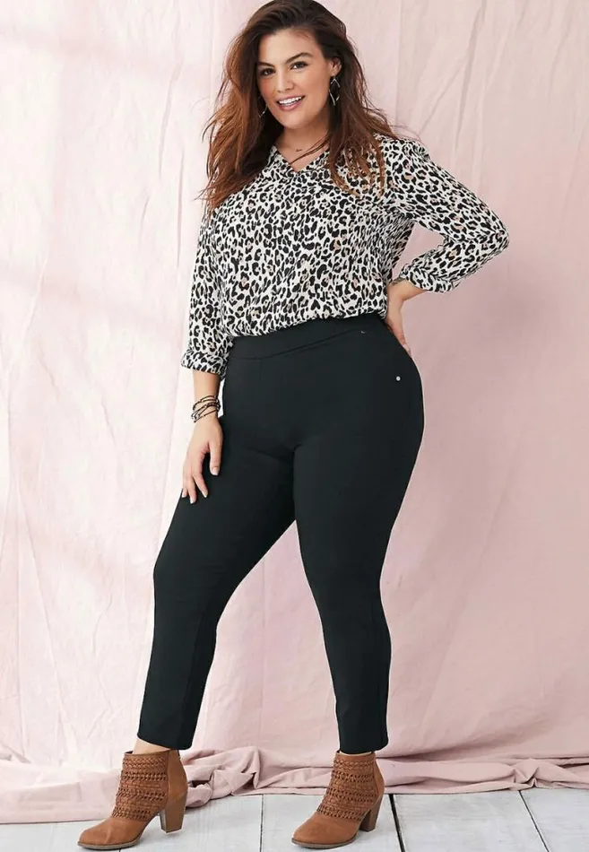 Women Plus Size Black Pull On Bengaline Skinny Ankle Pant Maurices Plus Bottoms Women Plus Size Black Pull On Bengaline Skinny Ankle Pant Maurices Plus Bottoms