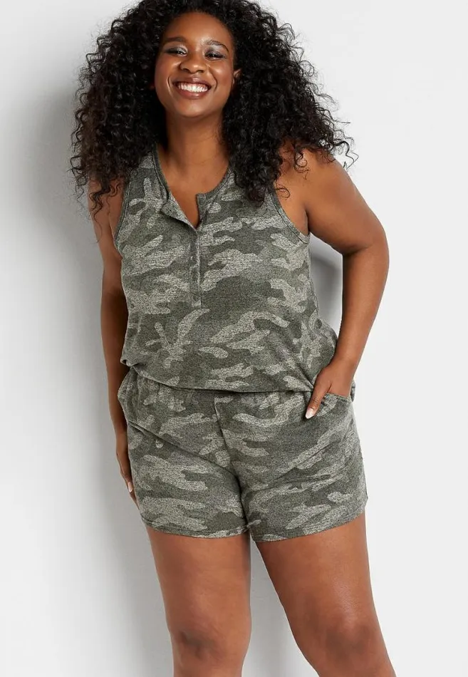 Women Plus Size Cozy Super Soft 5In Short Maurices Plus Bottoms