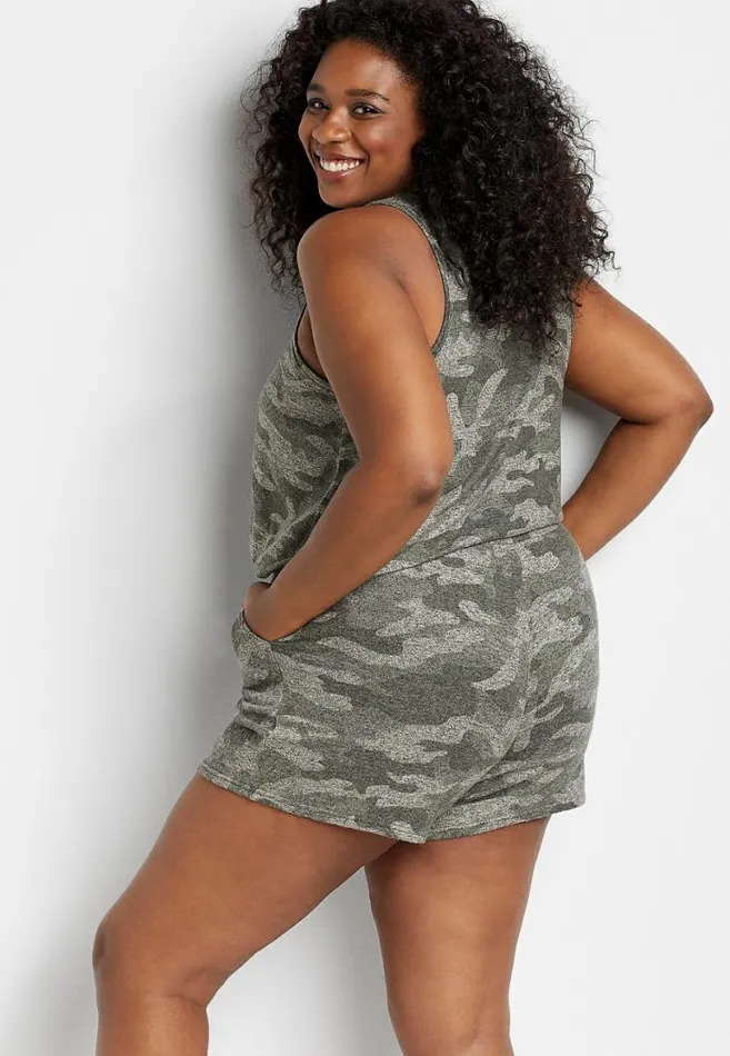 Women Plus Size Cozy Super Soft 5In Short Maurices Plus Bottoms