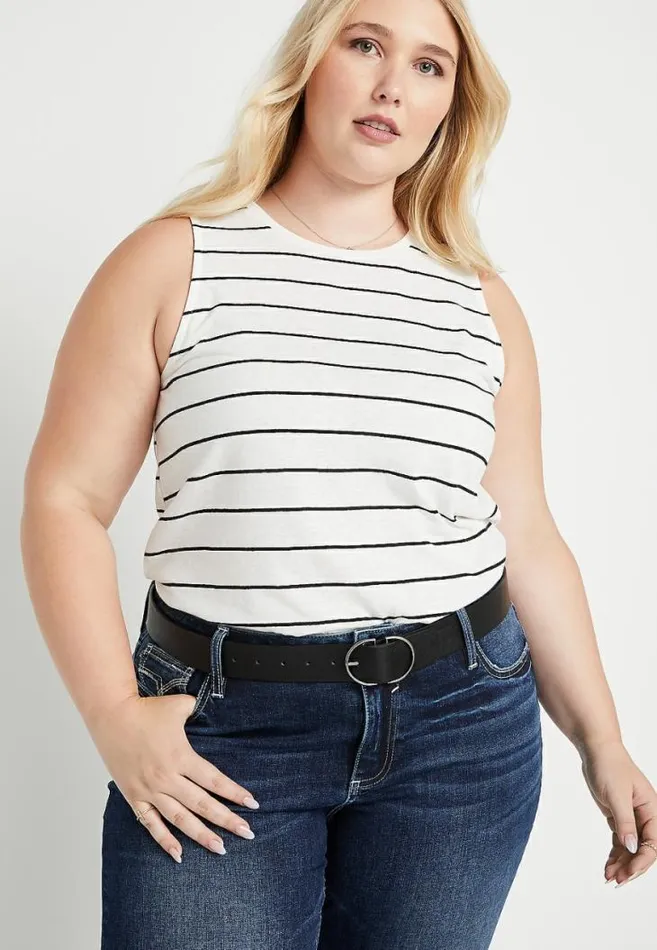 Women Plus Size Double Buckle Ring Belt Maurices Belts