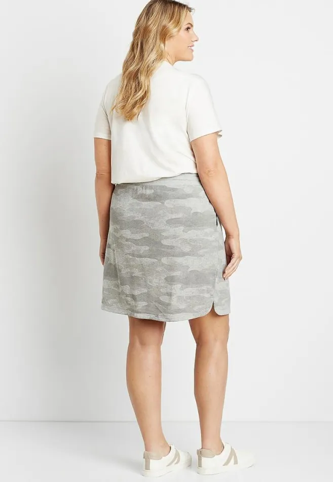 Women Plus Size French Terry Skirt Maurices Plus Bottoms