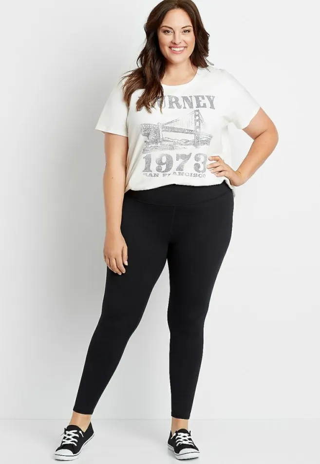 Women Plus Size High Rise Black Full Length Luxe Legging Maurices Plus Bottoms Women Plus Size High Rise Black Full Length Luxe Legging Maurices Plus Bottoms